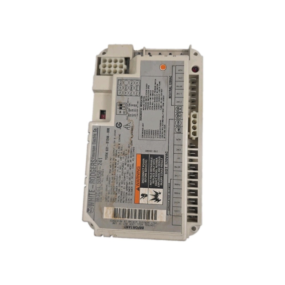 White Rodgers 50A50-241 Furnace Control Circuit Board YORK 031- 01266-000